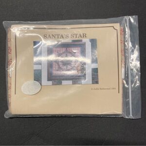 Judie Rothermel Santa’s Star Quilt Wall Hanging Kit 1991 Schoolhouse Designs